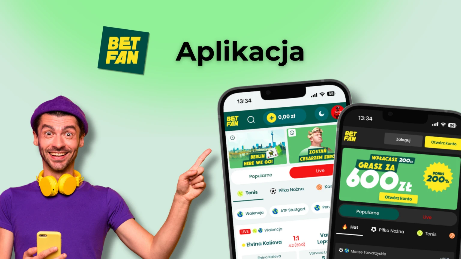 Wygodna aplikacja mobilna Betfan