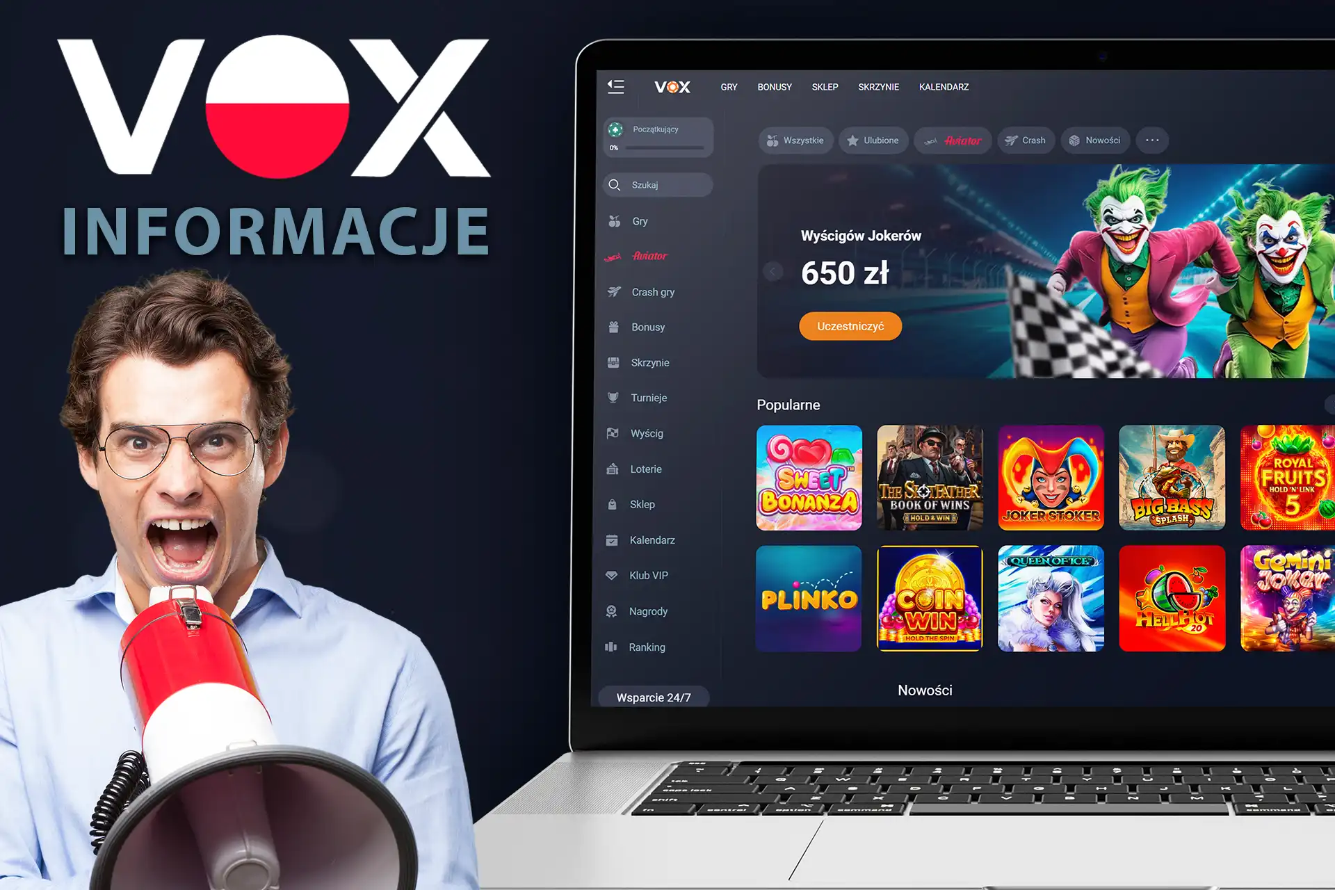 Sprawdź informacje o kasynie