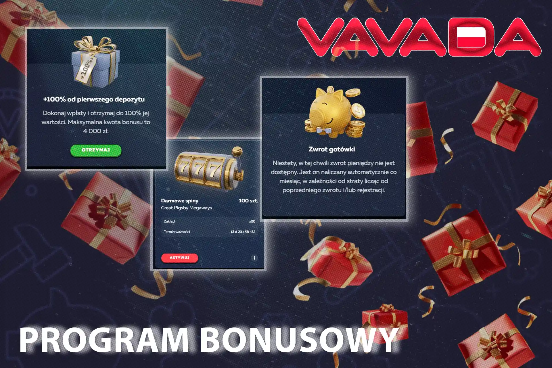 Oferty bonusów kasynowych