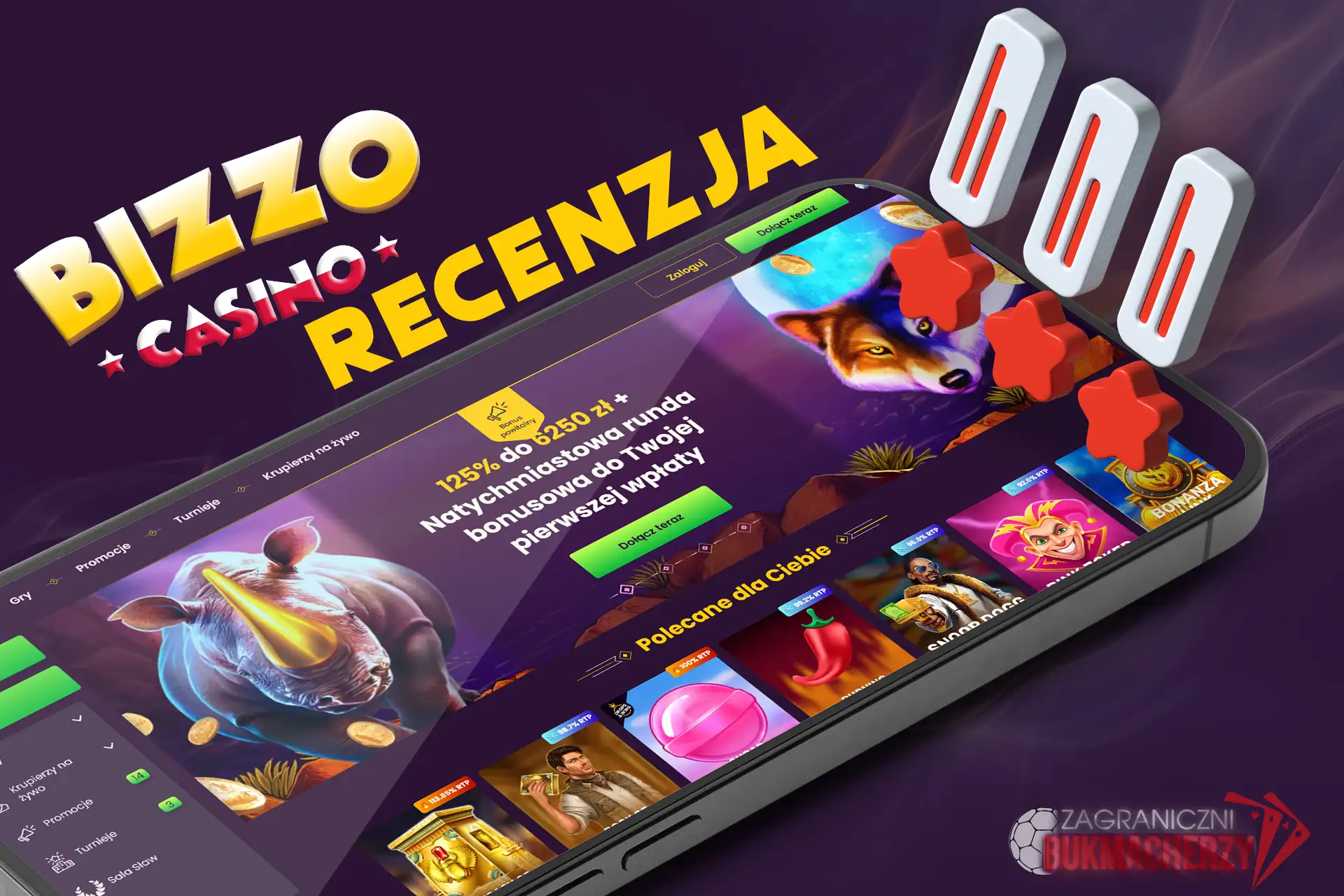 Przeczytaj recenzje kasyna Bizzo