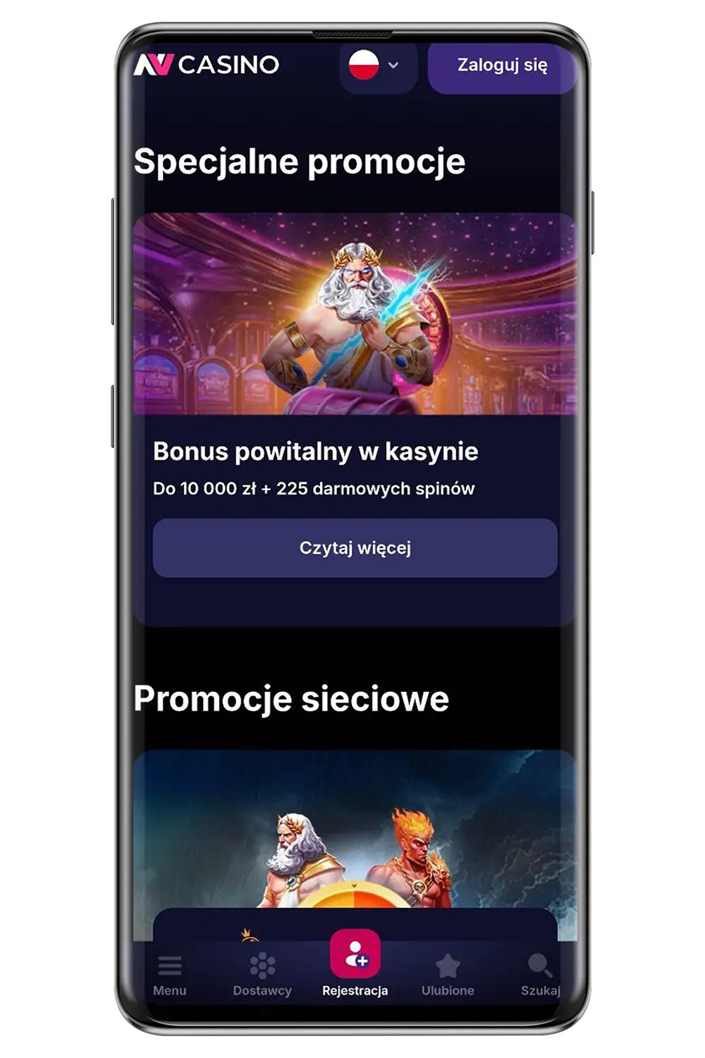 Kasyno NV na urządzeniu mobilnym