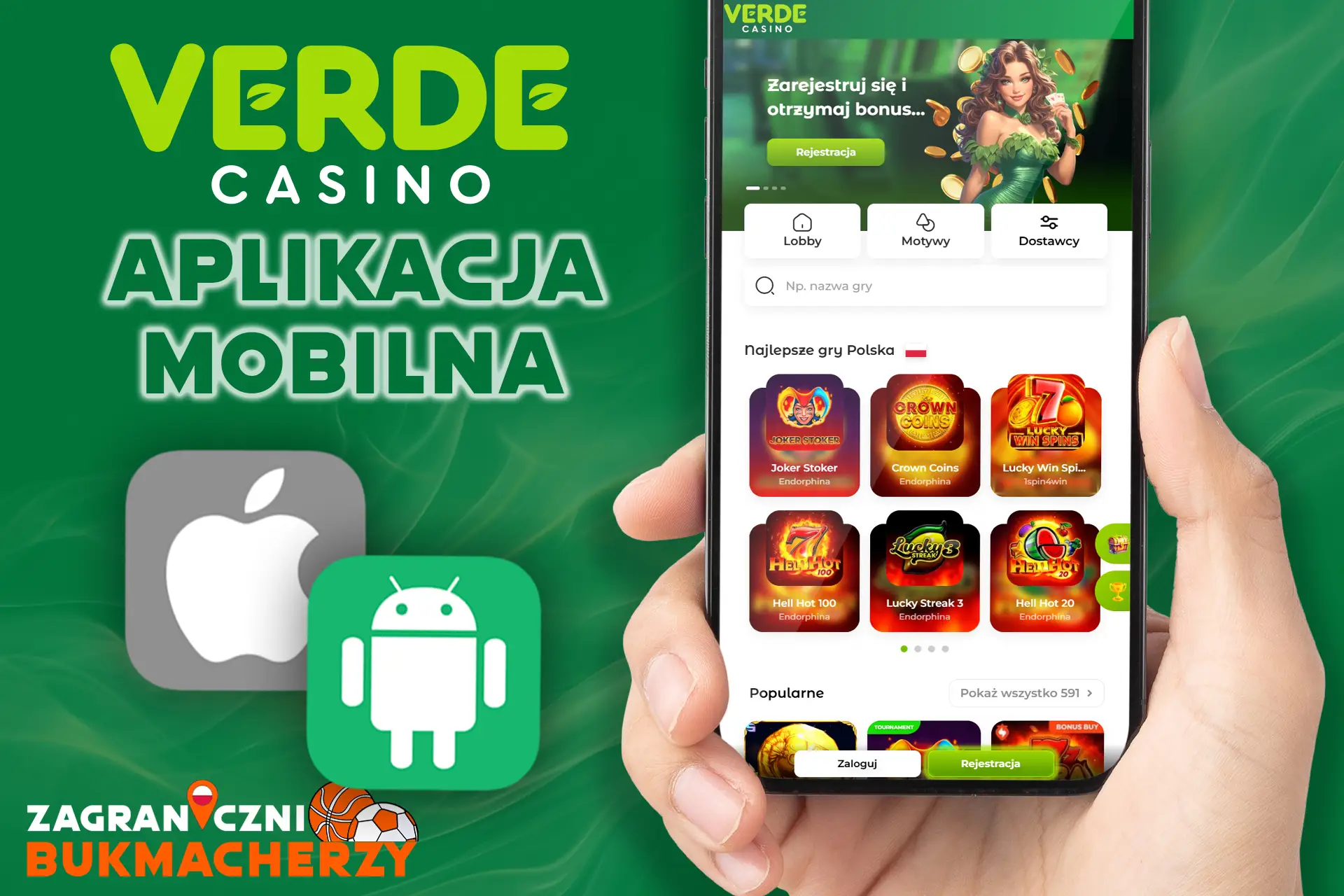 Zainstaluj aplikację mobilną kasyna