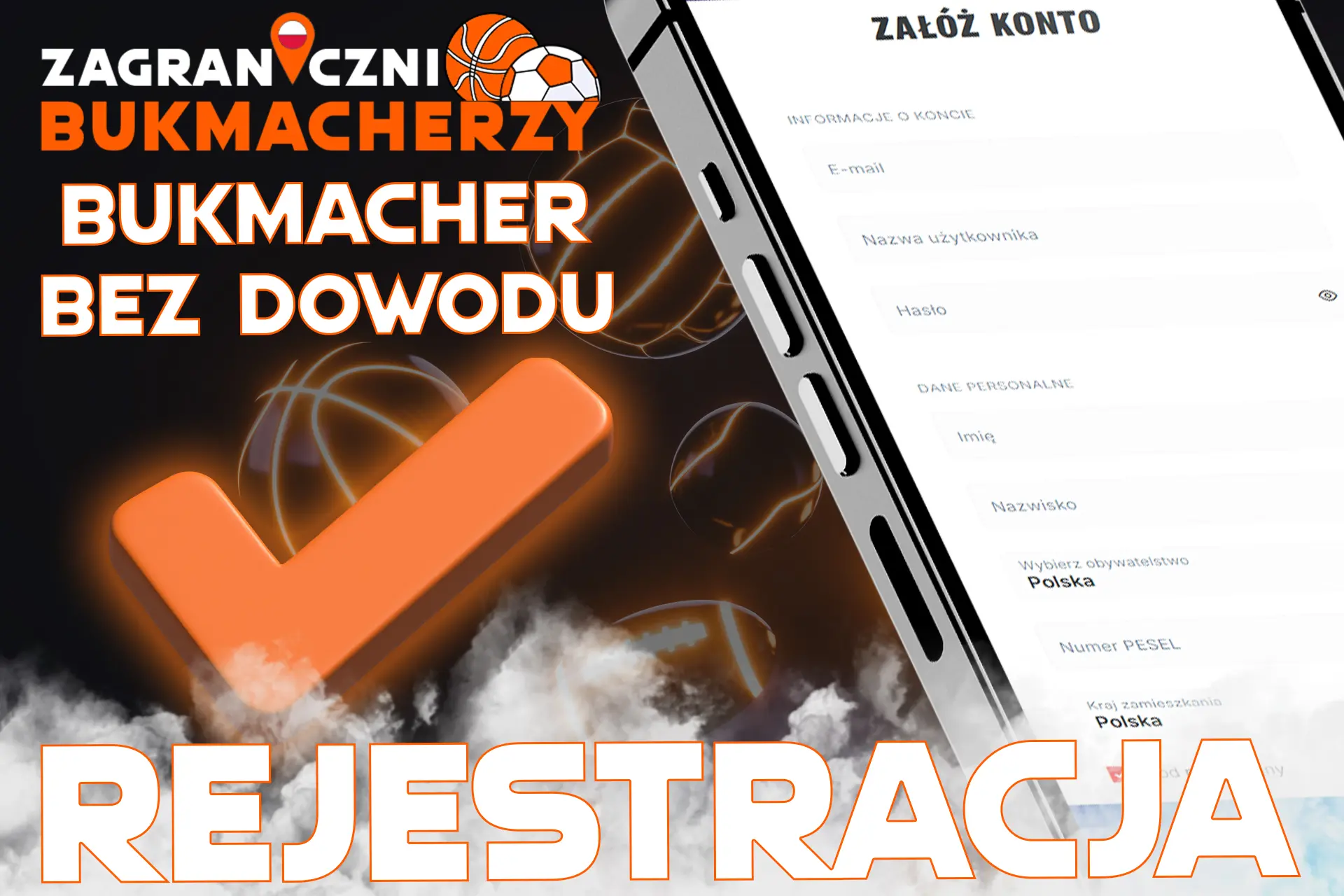 Rejestracja u bukmachera bez dowodu osobistego