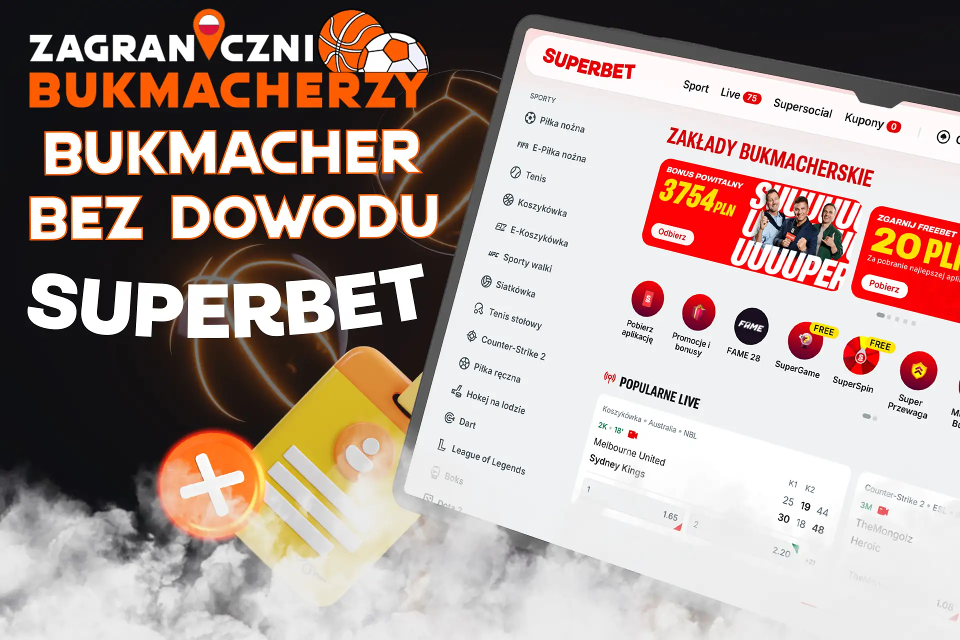 Superbet – bukmacher bez dowodu osobistego
