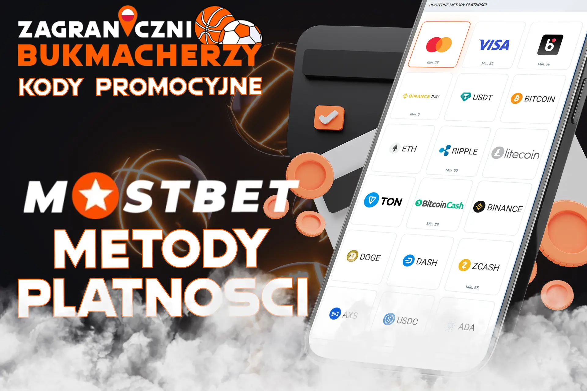 Różne metody płatności bukmachera